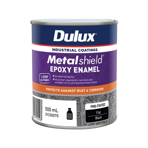 dulux 300g metalshield epoxy enamel spray paint satin black