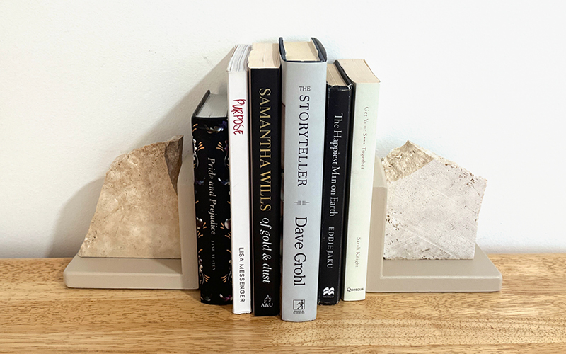 A Quick DIY Project to Upcycle Thrifted Bookends