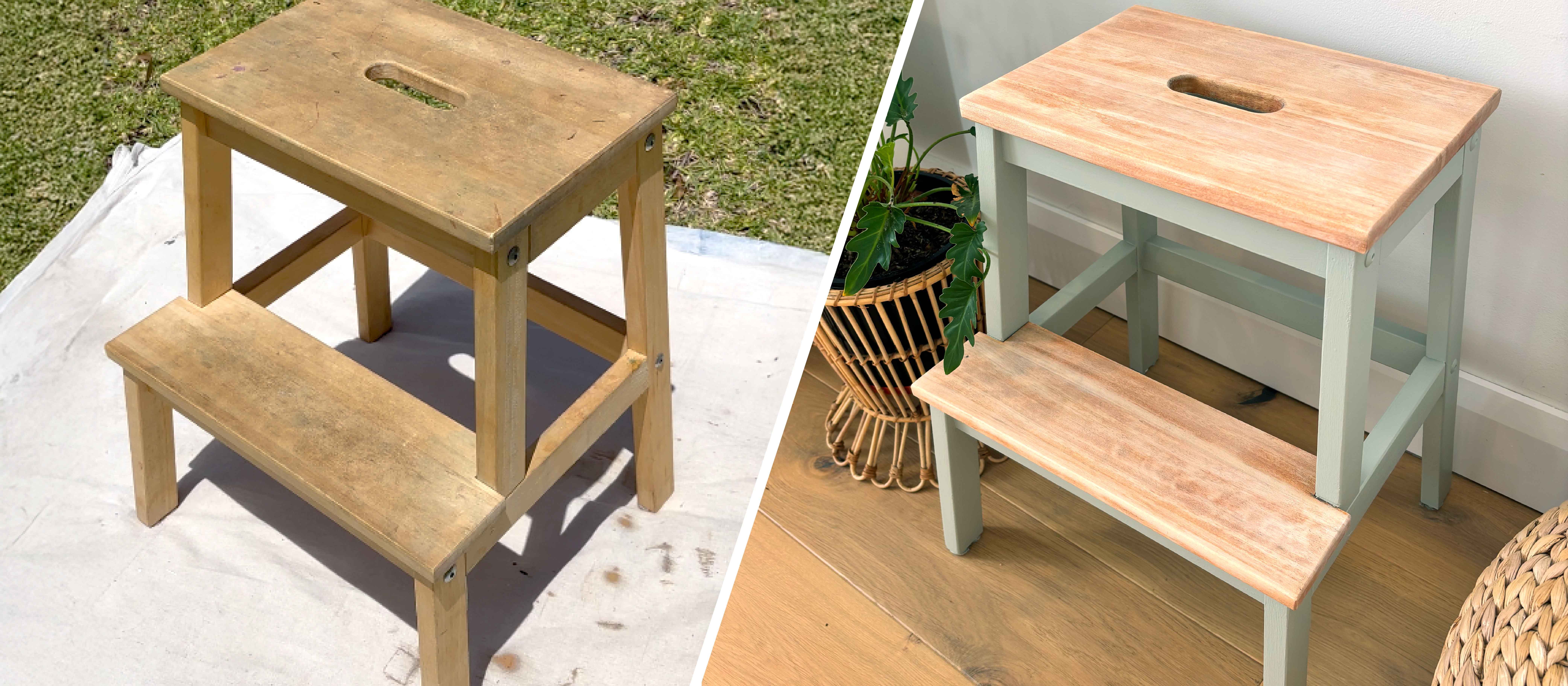 How To Transform An IKEA Stool With Paint