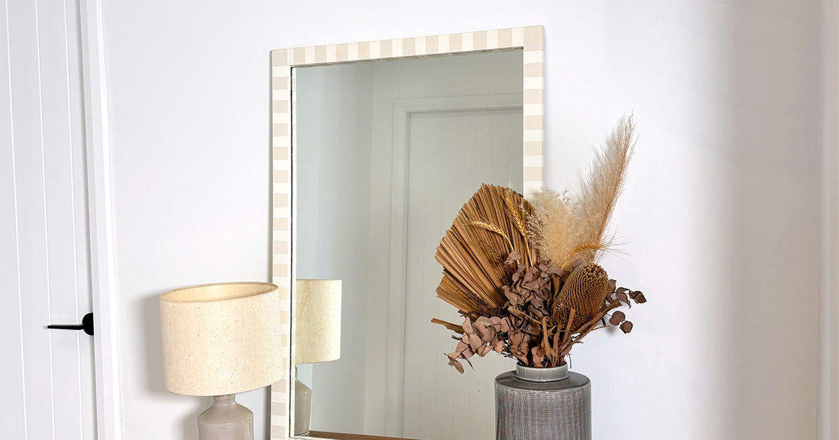 How To Upcycle A Marketplace Mirror