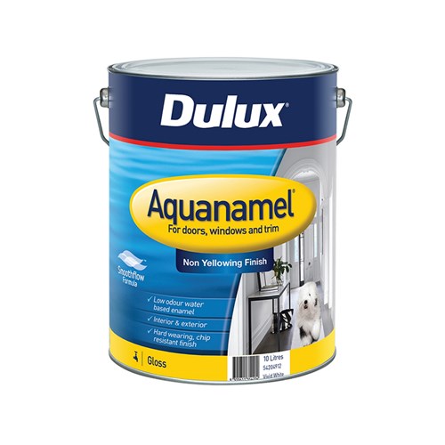 Dulux Aquanamel Gloss Vivid White 10L - Inspirations Paint Store