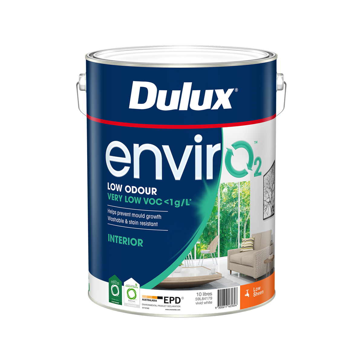 Dulux EnvirO2 Interior Low Sheen 10l 