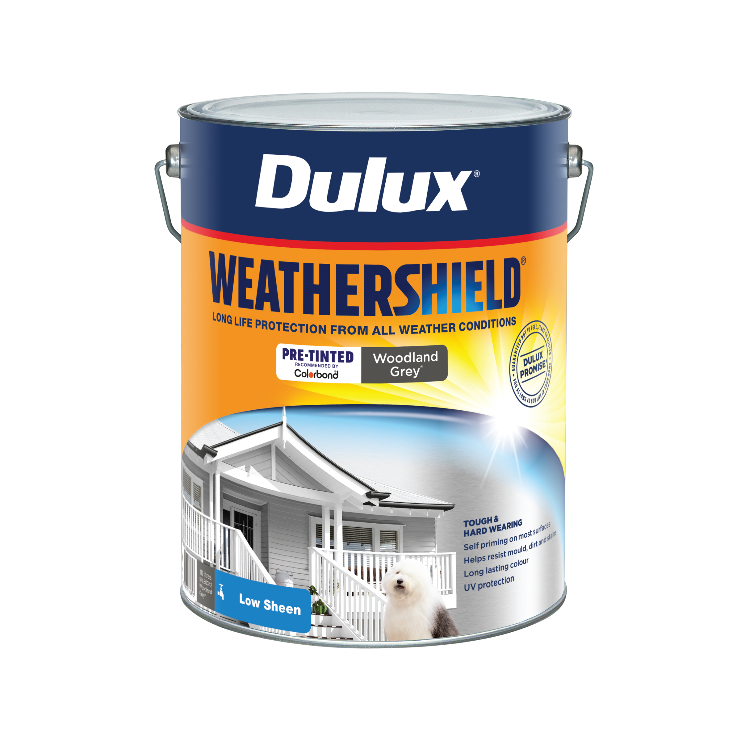 Dulux Weathershield Low Sheen Woodland Grey 10L - Inspirations Paint