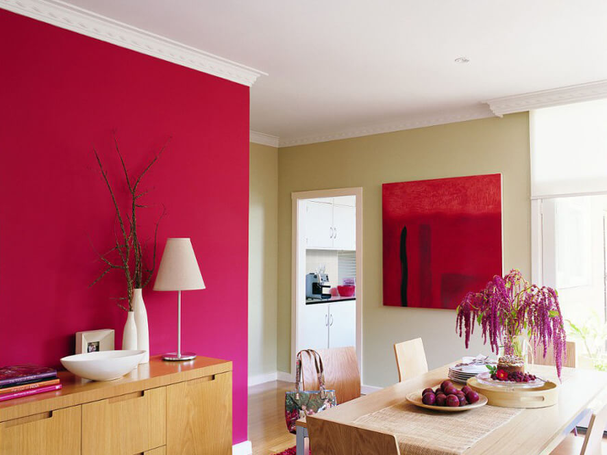 hot pink wall color